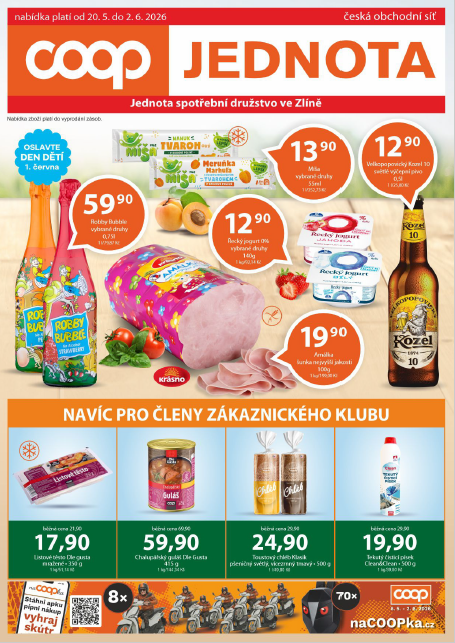 Nabídka od 20.5. do 2.6. 2026 Nabídka od 20.5. do 2.6. 2026