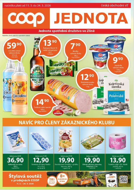 Nabídka od 11. 3. do 24. 3. 2026 Nabídka od 11. 3. do 24. 3. 2026