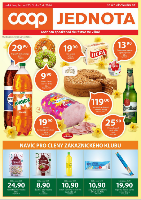 Nabídka od 25. 3. do 7. 4. 2026 Nabídka od 25. 3. do 7. 4. 2026