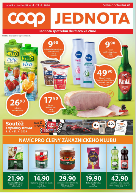 Nabídka od 8. 4. do 21. 4. 2026 Nabídka od 8. 4. do 21. 4. 2026